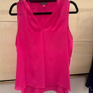 Vince Camuto Hot Pink Flowy DesignSleeveless Top